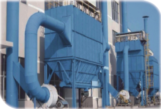 山東某電廠粉塵處理現場
